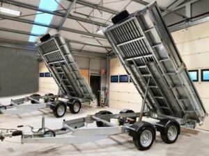 Indespension 2-assige kipperoplegger – GVWR 2700 kg, hydraulisch kantelbaar