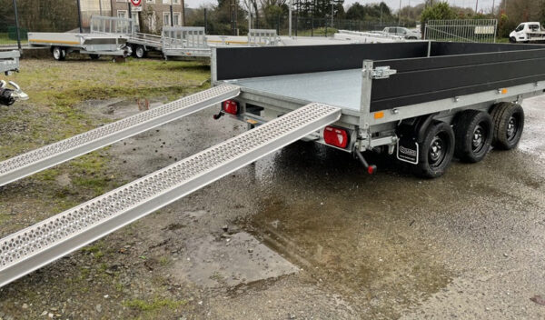 Saris K3 406 x 204 drieassige kipperoplegger, 3500 kg, met remmen en bladveerophanging