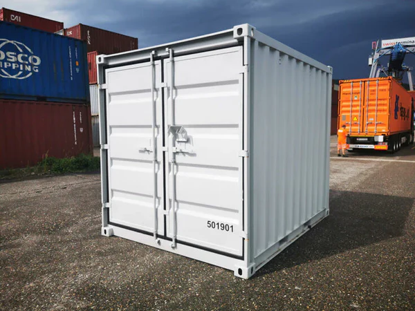 10-voets witte zeecontainer – nieuw