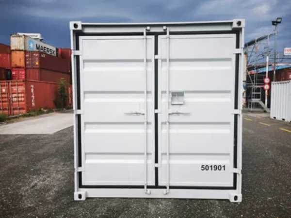 10-voets witte zeecontainer – nieuw