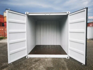 10-voets witte zeecontainer – nieuw