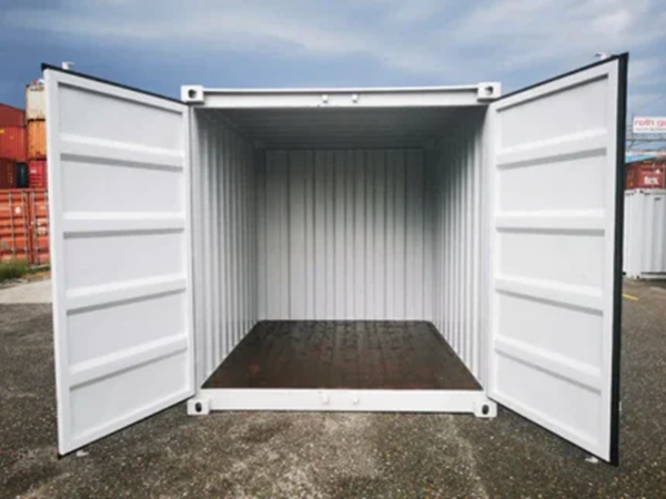 10-voets witte zeecontainer – nieuw