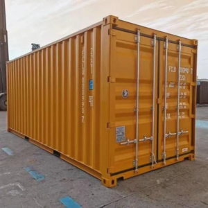 Nieuwe gele zeecontainers van 20 voet