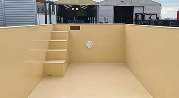 35555 Constructieve polypropyleen container – ideaal voor zwembaden, 6,5 x 2,6 m