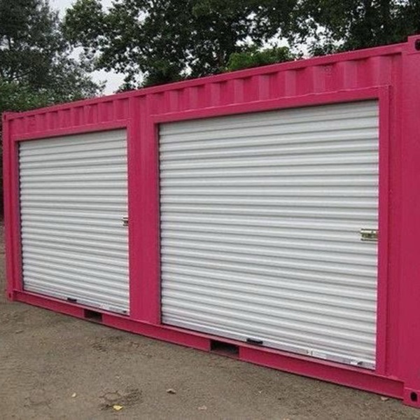 20-voets container met 2 sectionaaldeuren