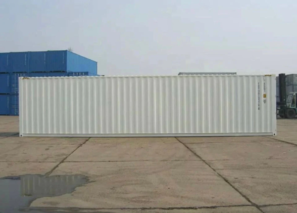 99 (1) 40-voets zeecontainer, wit – Nieuw