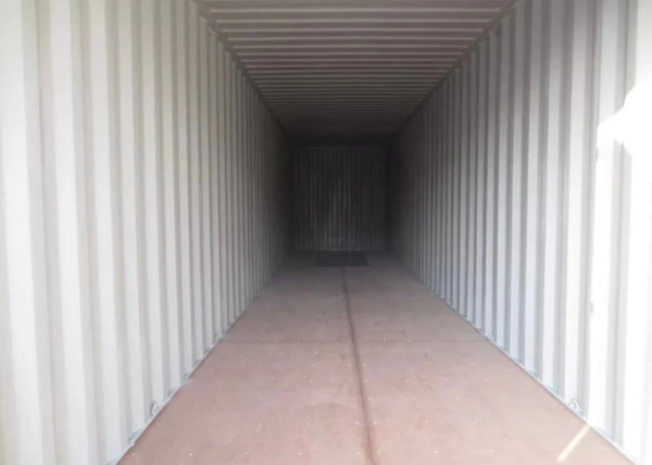 9999 40-voets zeecontainer, wit – Nieuw