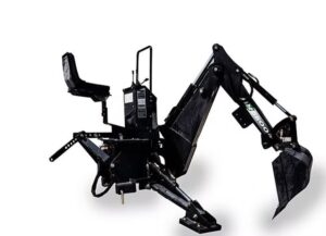 Minitractor met graafbak