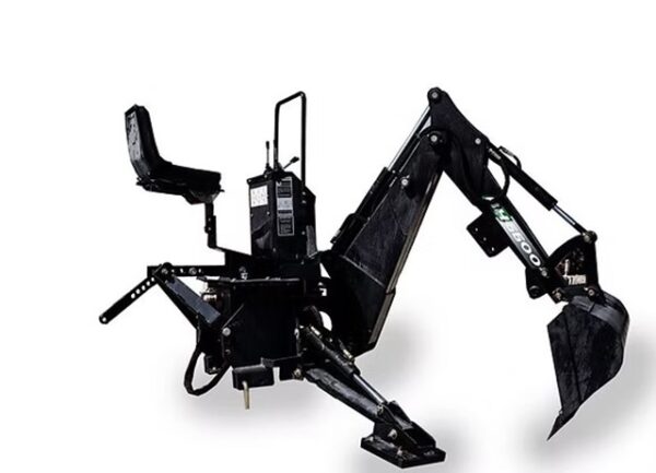 Minitractor met graafbak